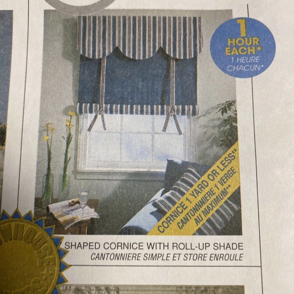 McCalls Home Decor 3088 8211 Sheer Curtain Roll Up Shades Tab Top Drapes Pattern - Picture 3 of 9